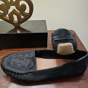 Lucky Brand Black Moccasins